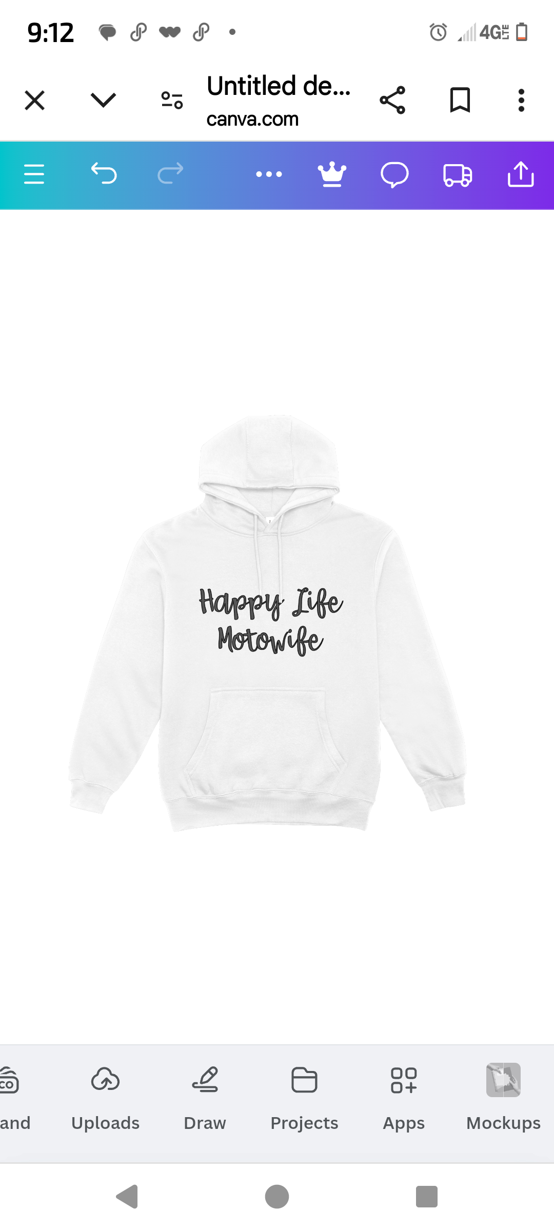 Happy Life MotoWife Hoodie