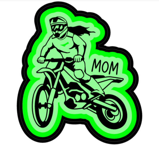 Mom Moto 3" Sticker