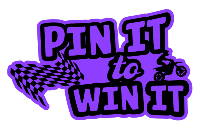 Pin It to Win It Sticker 6"x3"