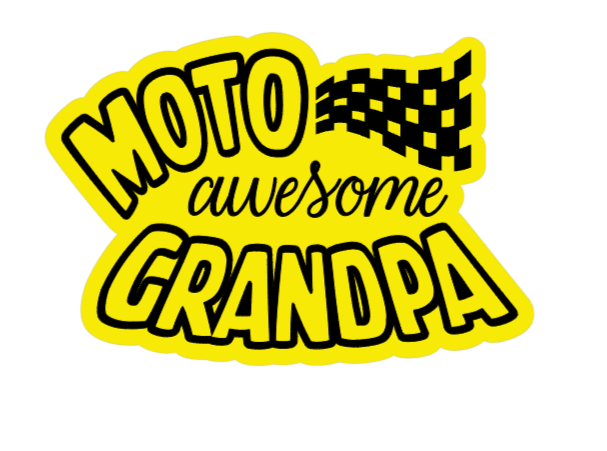 Moto Grandpa stickee