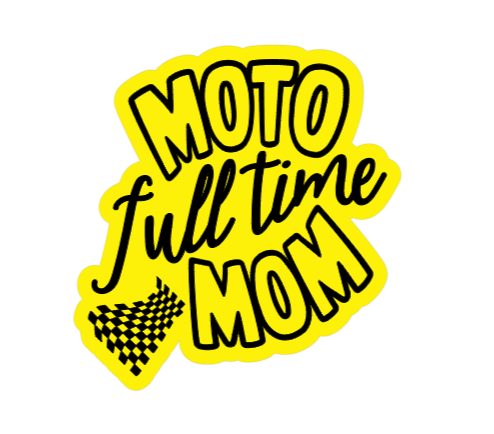 Full Time Moto Mom Sticker